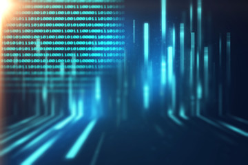 digital code number abstract technology background