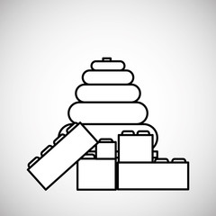 Toy design. childhood icon. Colorful illustration