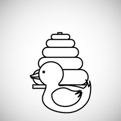 Toy design. childhood icon. Colorful illustration