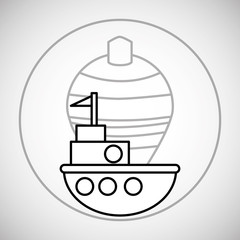 Toy design. childhood icon. Colorful illustration