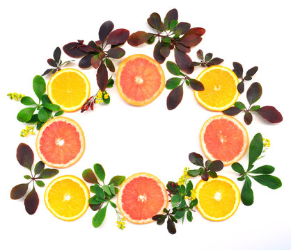 Citrus and barberry frame