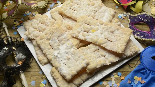 Dulces carnavalescos Dolci carnevaleschi Bugie Chiacchiere Sfrappole Galani Crostoli Cenci Lattughe Dolce di Carnevale