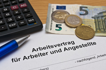 Arbeitsvertrag-Mindestlohn