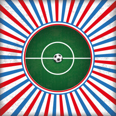 Retro Sun Cover Red Blue Green Playground Football © Alexander Limbach