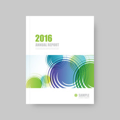 Annual report cover, brochure template
