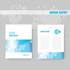 Annual report cover, brochure template