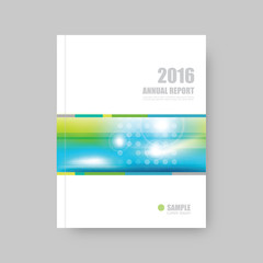 Annual report cover, brochure template