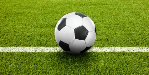 Photo sur Plexiglas Foot Football sur la ligne