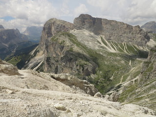 Dolomites mountains landscapes, Corvara Alta Badia, Italy