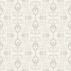 Seamless pattern with Victorian motives. 