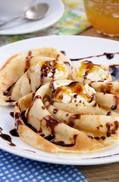 Pancake with cottage cheese