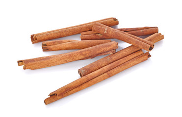 cinnamon isolated on white background