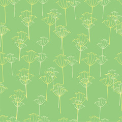  Hand-drawn floral background.  seamless pattern of abstract flo