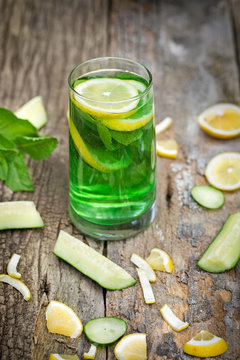 Refreshing drink - healthy green drink