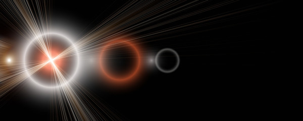 futuristic glowing light flare panorama background design illustion