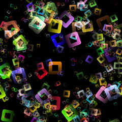 fantastic abstract square background design illustration