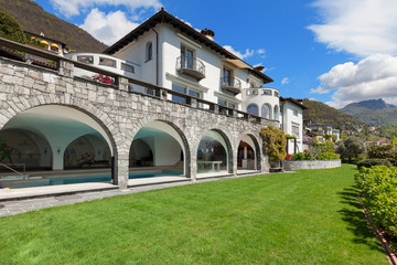 villa with indoor pool