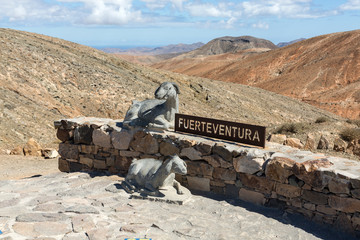 Beautiful volcanic mountains on  Fuerteventura. Canary Islands. Fuerteventura. Canary Islands
