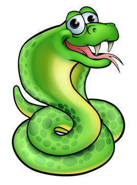 Cartoon Snake Cobra