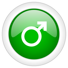 Green vector green glossy  male icon