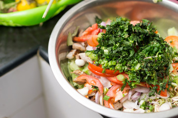 Thai spicy cucumber salad