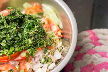 Thai spicy cucumber salad