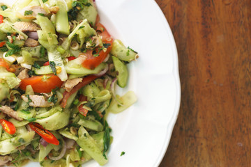 Thai spicy cucumber salad