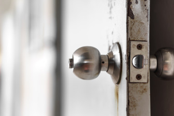 Rusty door knob