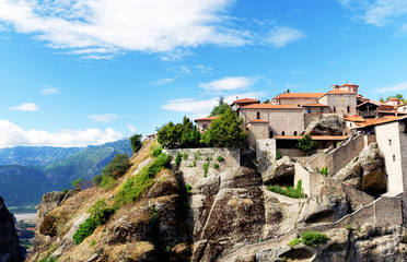 Naklejka premium Meteora Monastery, one of the largest and most important complexes of Eastern Orthodox monasteries in Greece