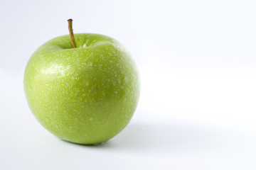 Close-up of green beautiful apple