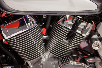 Motorcycle engine detail