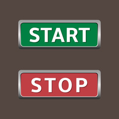 Start and stop buttons