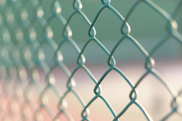 Naklejka premium Green wire mesh steel