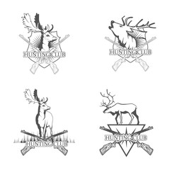 Hunting club logo.Deer