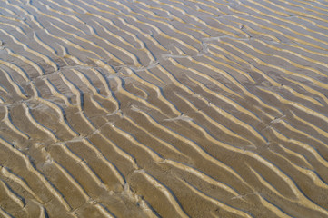 Wellenmuster an der Nordsee