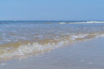 Nordsee Wellen am Strand