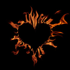 Flaming heart