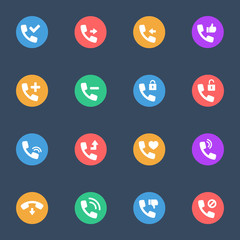 Calls icon flat