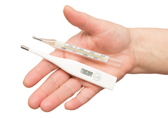 thermometers for measuring the temperature of the hand