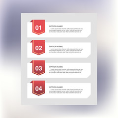 Infographic design, options concept. Template for Business presentation