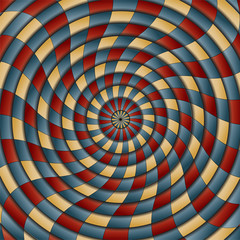 Vector illustration with mosaic.