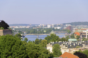Fototapeta na wymiar The view of Prague