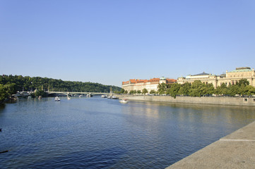 The Vltava River in Prague