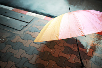 umbrella on a rainy day.