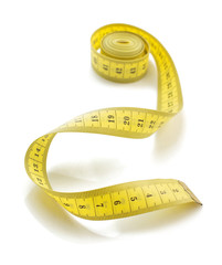 measuring tape on white background