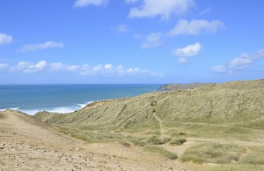 Perran sands beach view