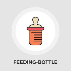Feeding bottle vector flat icon