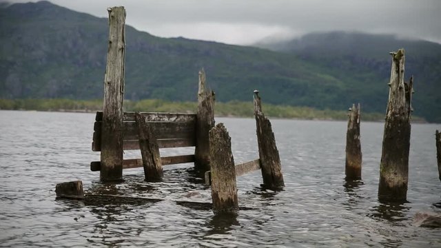 the lake shore