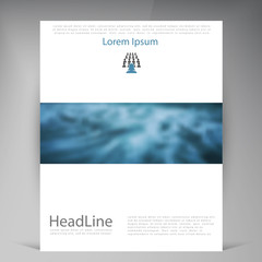 Fototapeta premium Abstract vector modern flyers brochure.