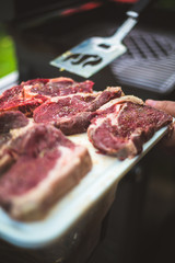 Rohes Grillfleisch